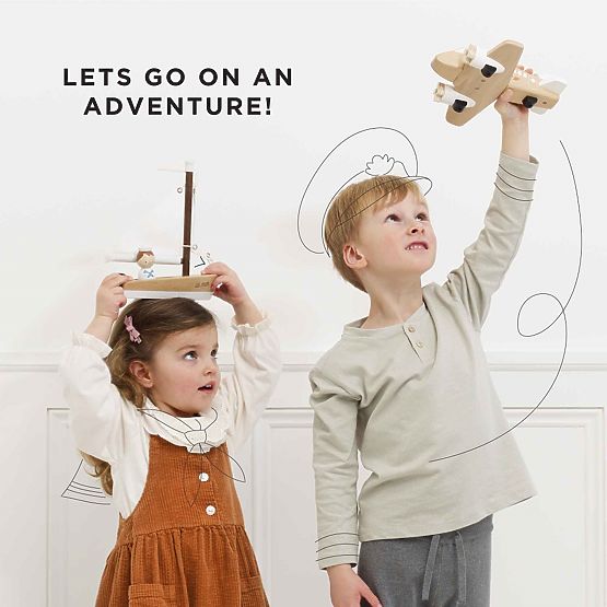 Le Toy Van Barca a vela in legno con capitano