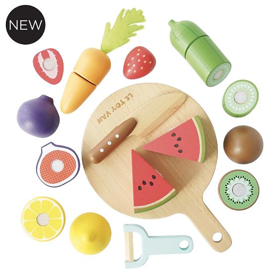 Le Toy Van Frutta e Verdura da Tagliare con Tagliere
