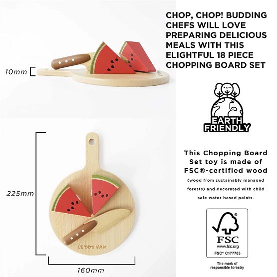 Le Toy Van Frutta e Verdura da Tagliare con Tagliere