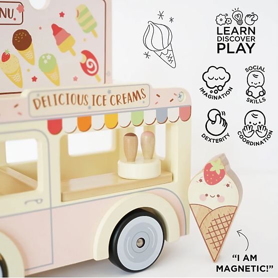 Le Toy Van Furgone dei Gelati nuovo design