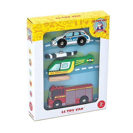 Le Toy Van Set di Veicoli di Soccorso