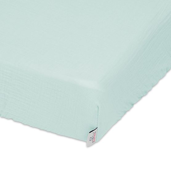 Lenzuolo di mussola 140x70 menta