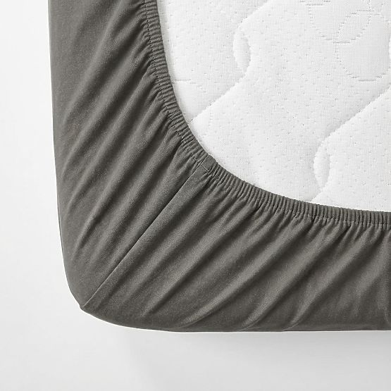 Lenzuolo in cotone 180x80 cm - grigio scuro