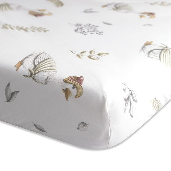 Lenzuolo in cotone con elastico - Anatroccoli (120x60 cm)