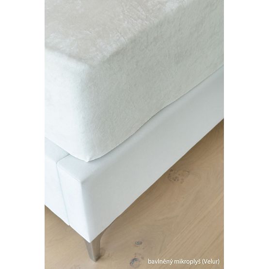 Lenzuolo in micropeluche di cotone - naturale