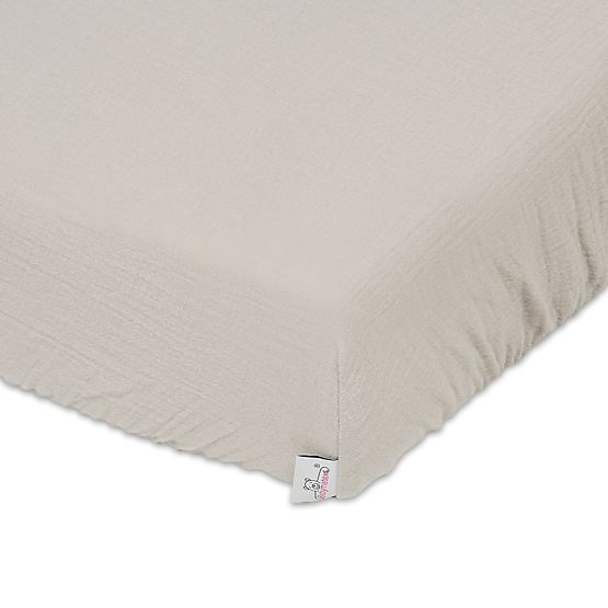 Lenzuolo in mussola 120x60 beige