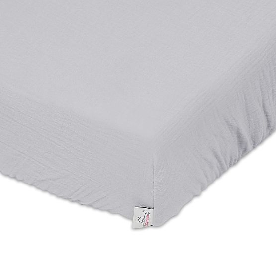 Lenzuolo in mussola 140x70 grigio chiaro