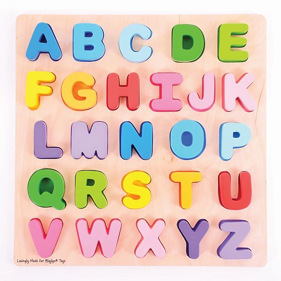 Lettere maiuscole dell'alfabeto Bigjigs Baby
