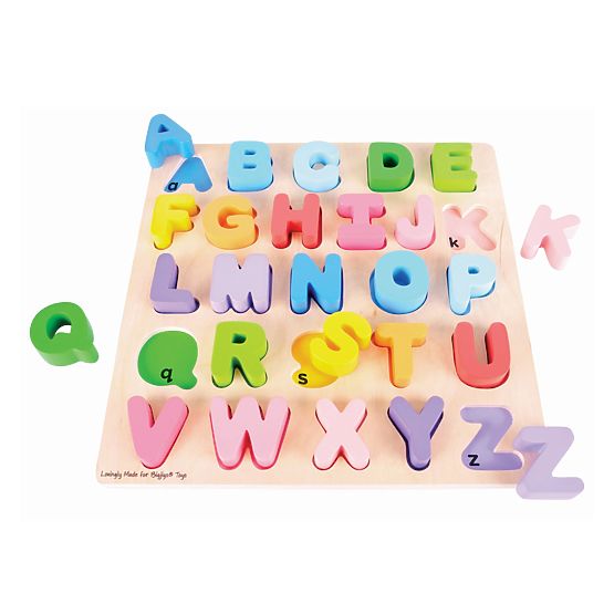Lettere maiuscole dell'alfabeto Bigjigs Baby