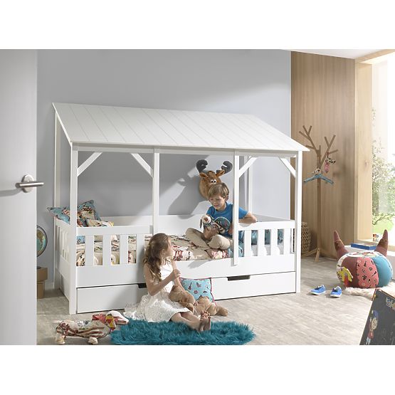 Spazio di archiviazione per letto casetta Charlotte - bianco