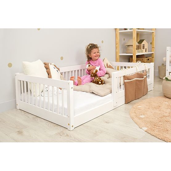 Letto basso per bambini Montessori Ourbaby Plus - bianco