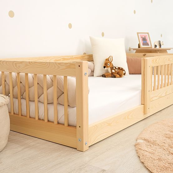 Letto basso per bambini Montessori Ourbaby Plus - naturale