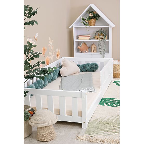 Letto basso per bambini Montessori Meadow - bianco