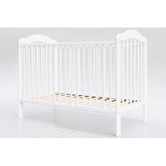 Lettino per bambini Alek con sbarre rimovibili - bianco