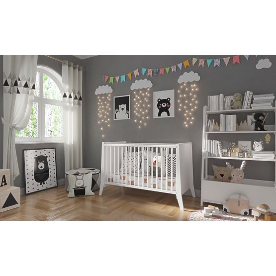 Lettino per bambini Cosmo 120x60 - bianco