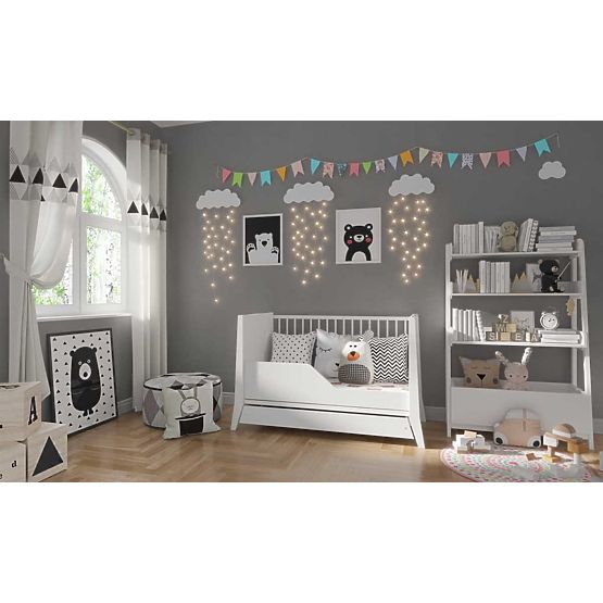 Lettino per bambini Cosmo 120x60 - bianco