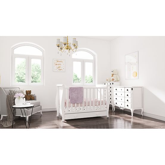 Lettino per bambini Míša 120x60 - bianco