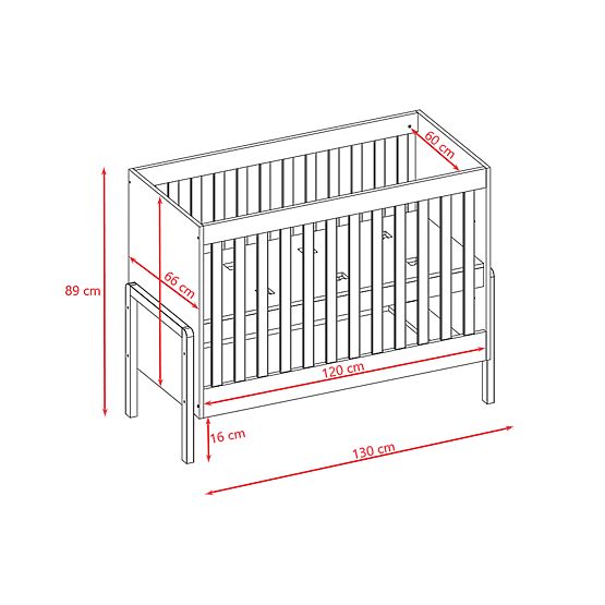 Lettino per bambini Viktor 120 x 60 cm