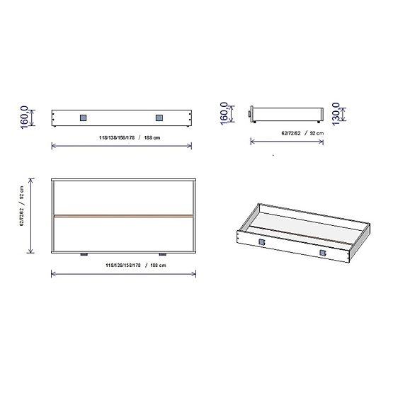 Lettino bimbo Zuza 140x70 cm con sponda imbottito