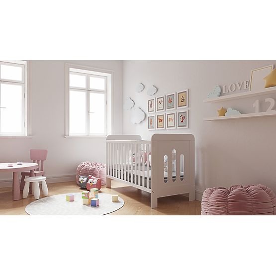 Lettino bimbo Zuza 140x70 cm con sponda imbottito
