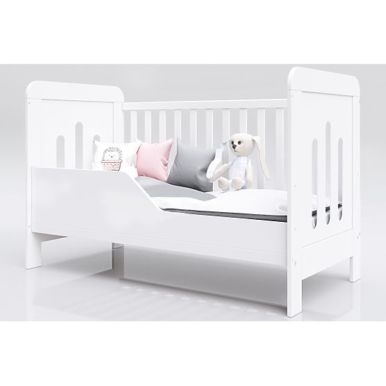 Lettino bimbo Zuza 140x70 cm con sponda imbottito