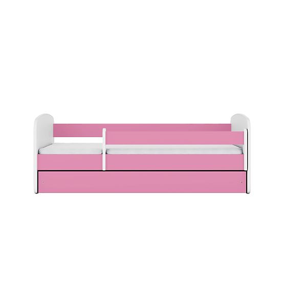 Letto per bambini con barriera Ourbaby - rosa e bianco
