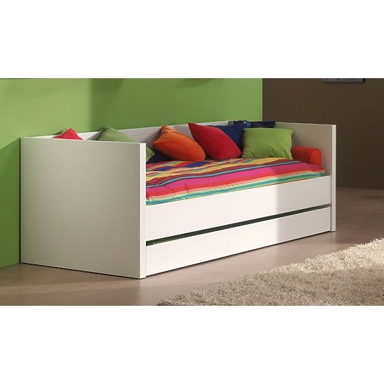Letto per bambini con schienale Lara - bianco