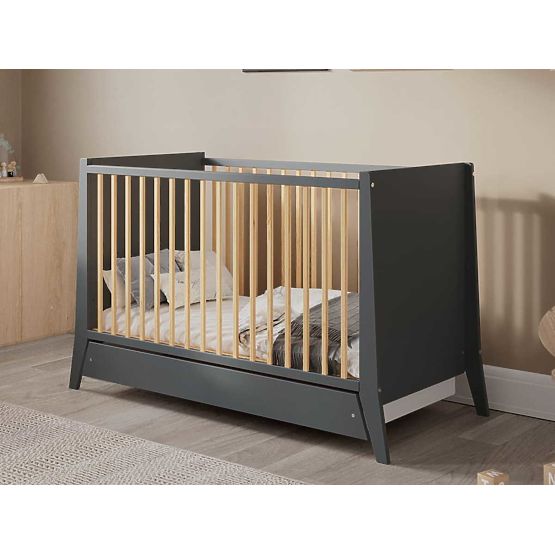 Lettino per bambini Cosmo 120x60 - antracite