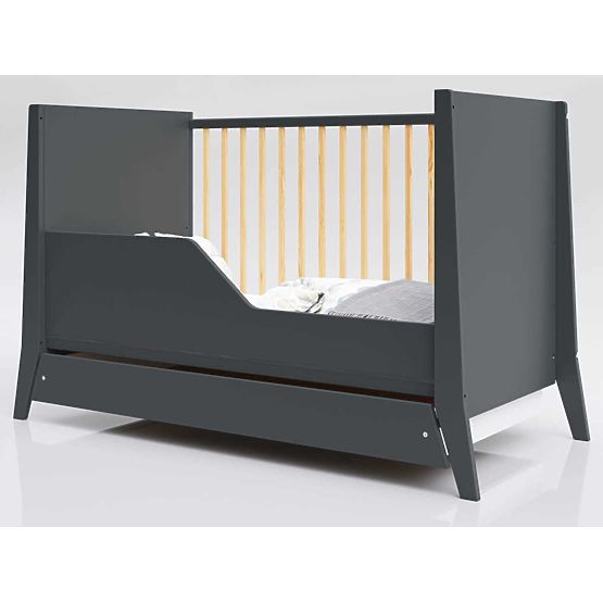 Lettino per bambini Cosmo 120x60 - antracite