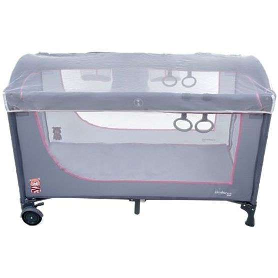 Lettino da viaggio Comfort Plus - grigio-rosa