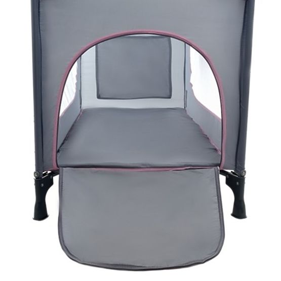 Lettino da viaggio Comfort Plus - grigio-rosa