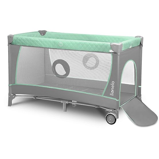 Lettino da viaggio con fasciatoio - verde