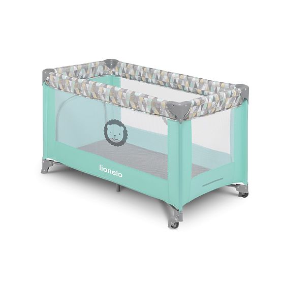 Lettino da viaggio LIONELO Adriaa - turchese