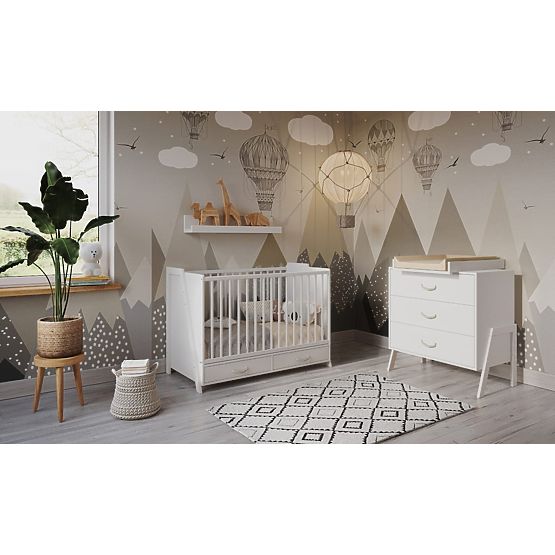 2 in 1 Lettino e Scrivania CONE 120x60 - BIANCO
