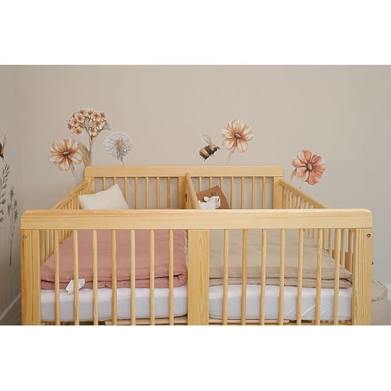Lettino in legno per bambini gemelli Ourbaby Twinny - naturale