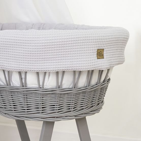 Culla in vimini con accessori per neonati - Riccio