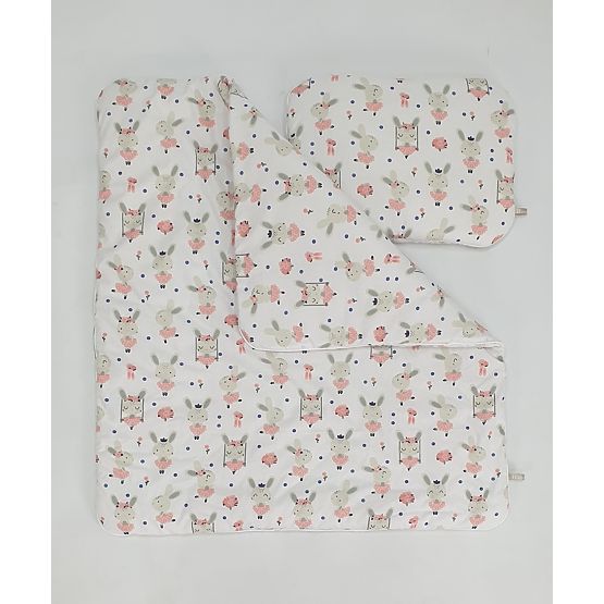 Culla in vimini con accessori per neonati - Coniglietto