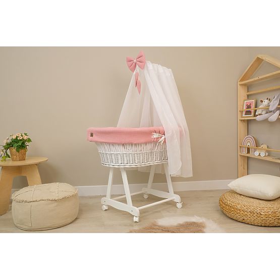 Culla in vimini con accessori per neonati - Coniglietto