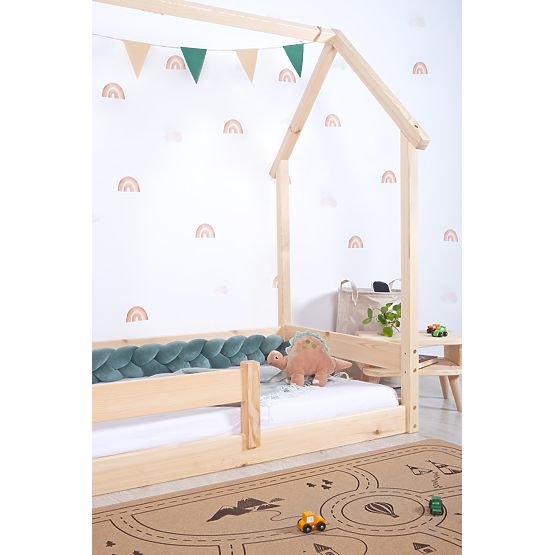 Letto Montessori per bambini a forma di casetta Chimney - laccato