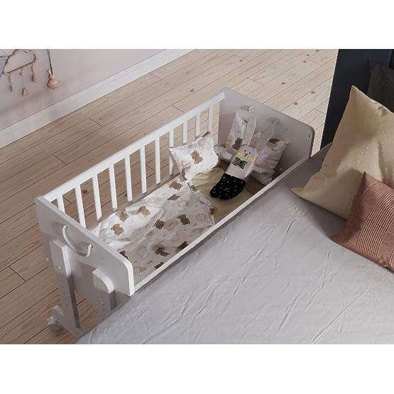 Lettino multifunzionale LETO 90x40 cm 6 in 1 - bianco