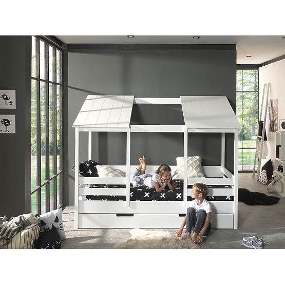 Spazio di stoccaggio per letto a casetta Malia - bianco