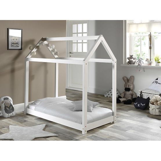 Letto a casetta per bambini Cabane - bianco