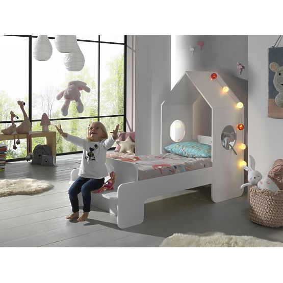 Letto per bambini a forma di casetta Casami - bianco