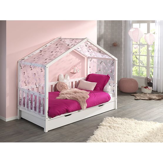 Letto a casetta per bambini Dallas - bianco