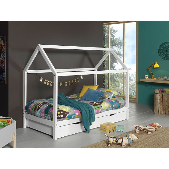 Spazio di archiviazione per letto a casetta Dallas Hip - bianco