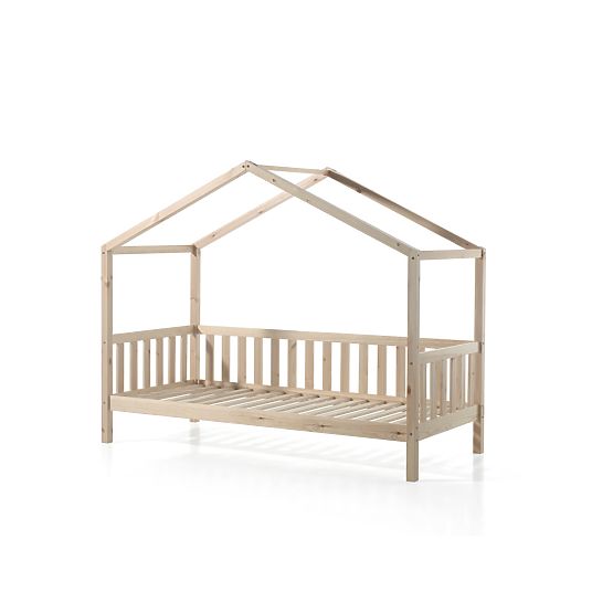 Letto per bambini a forma di casetta Dallas - naturale