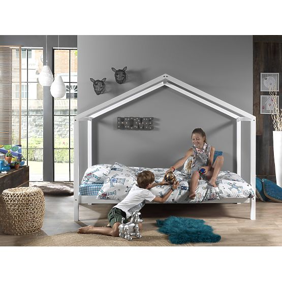 Letto a casetta per bambini Dallas Pyramid - bianco