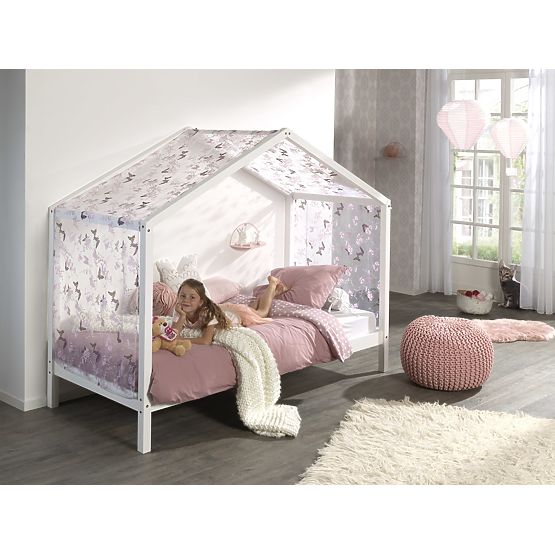 Letto a casetta per bambini Dallas Pyramid - bianco