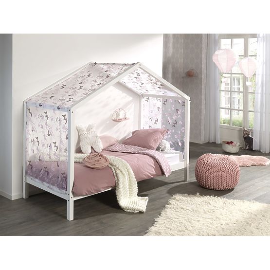 Letto a casetta per bambini Dallas Pyramid - bianco