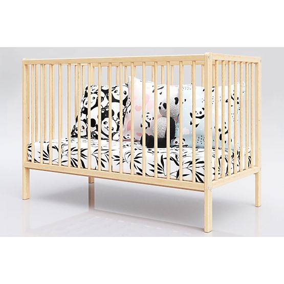 Lettino per bambini Dominik 120 × 60 cm – naturale